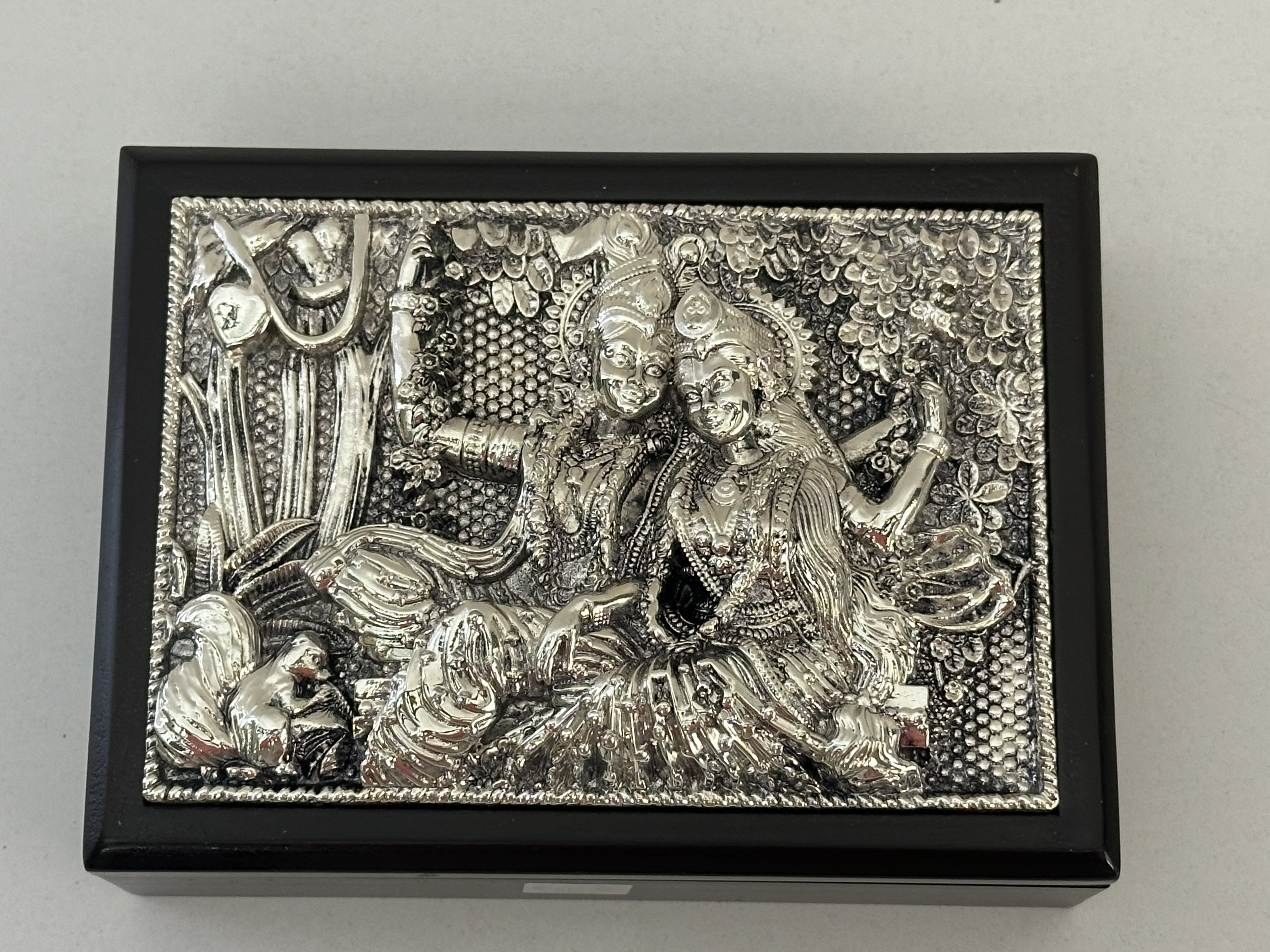 Pure Silver Ram Darbar Dry Fruit Box
